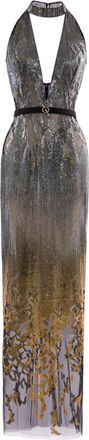 Saiid Kobeisy Long Embellished Fitted Dress