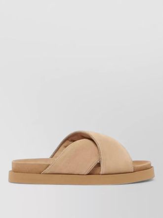Fabiana Filippi suede leather platform sandals