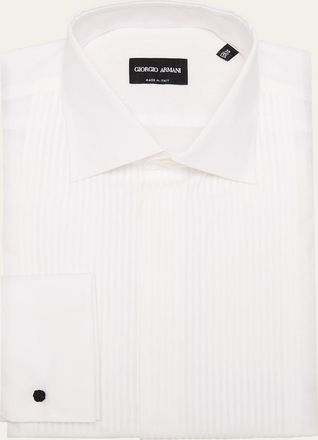 Giorgio Armani Mens Formal Bib Dress Shirt