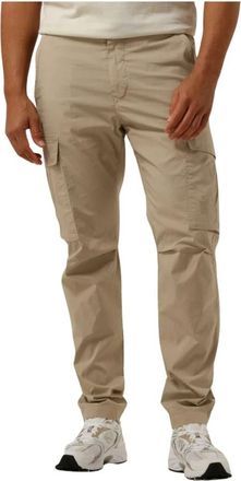 Butcher of Blue Broeken, Heren, Beige, XL, Slim Cargo Broek Tristan