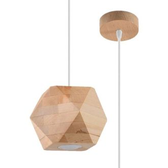 Wonderlamp L&aacute;mpara Colgante Mion Madera Natural