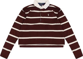 Ralph Lauren Gebreide Rugby Trui - Dames - Polos - Rood - M - Tops
