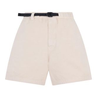 Stone Island Casual Shorts, male, Beige, Size: W32 Chino Shorts with Belt