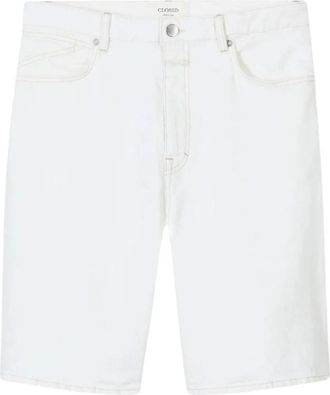 Closed Jenica Bermuda Shorts - Heren - Denim shorts - Wit - W33 - Denim - Korte Broeken