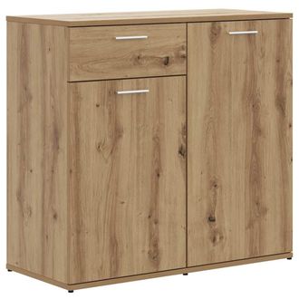 vidaXL Aparador De Madera Contrachapada Color Roble Artesano Vidaxl