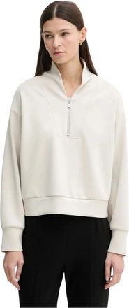 Joseph Ribkoff Scuba Jersey Boxy Sweatshirt - Dames - Sweatshirts - Beige - 2XL - Polyester - Hoodies & sweatvesten