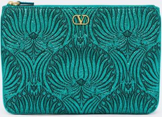 Valentino Garavani VLogo Small jacquard pouch