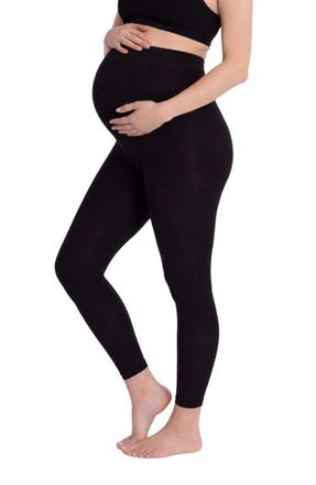 Cache Coeur Essentiel Seamless Maternity Leggings in Black at Nordstrom, Size X-Small