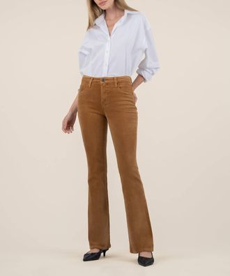 Kut from the Kloth Ana Corduroy High Rise Flare In Camel