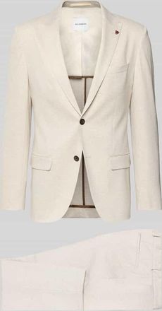 Roy Robson Regular Fit Blazer aus Viskose-Mix mit Zierbesatz in Beige, Gr&ouml;&szlig;e 102