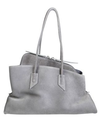 The Attico La Passeggiata Medium Suede Shoulder Bag