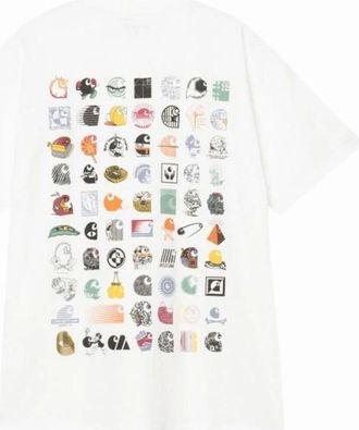 Carhartt Work in Progress Mens S/S C Logo Archive Organic Cotton T-Shirt - White - Size: 36