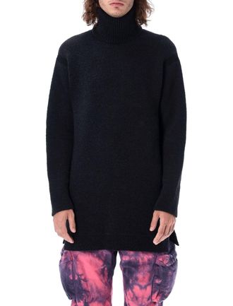 Off-white Roll Neck Long-sleeved Jumper