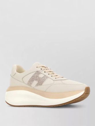 Hogan leather maxi active low-top sneakers
