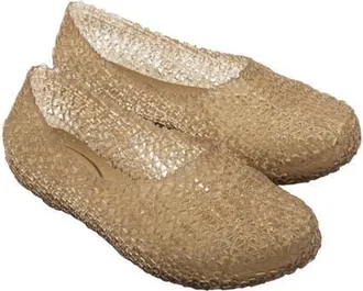 Melissa Campana Papel Hug Flat in Clear Beige at Nordstrom, Size 10
