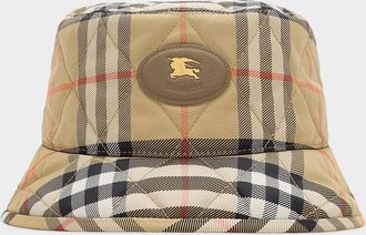 Burberry Check EKD Quilted Bucket Hat