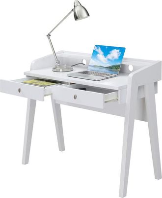 Convenience Concepts Newport Deluxe 2 Drawer Desk