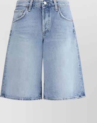 A Gold E urban baggy denim shorts with belt loops