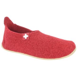 Living Kitzb&uuml;hel Slipper Schweizer Kreuz No. 4249 H&uuml;ttenschuhe - Unisex | rot