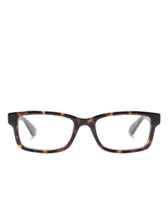 Gucci square-frame glasses - men - Acetate - 54 - Brown