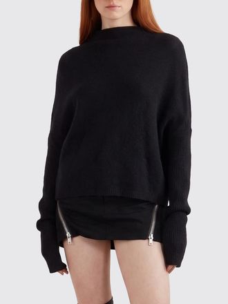 Rick Owens Mock Neck Cashmere-Blend Jumper with Dropped Shoulders