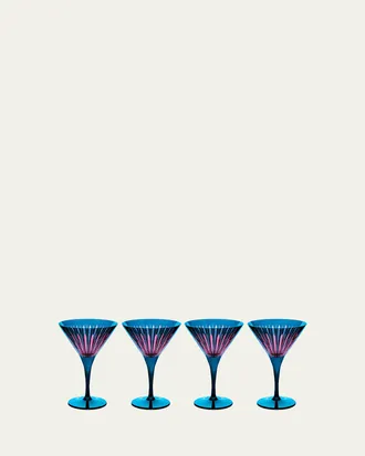 L'OBJET Prism 8 oz. Martini Glasses, Set of 4