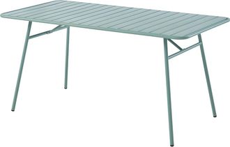 Vente-Unique Tavolo da giardino L.160 cm in Metallo Verde acqua - MIRMANDE