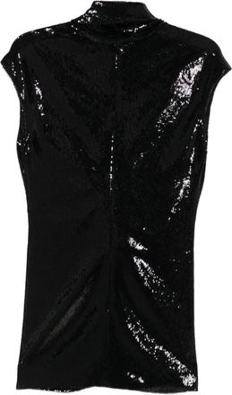Kiton Womens Sequin Twisted Top Aw25 W