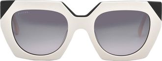 Bertha Sunglasses Ladies White Cat Eye Sunglasses BRSIT105-3