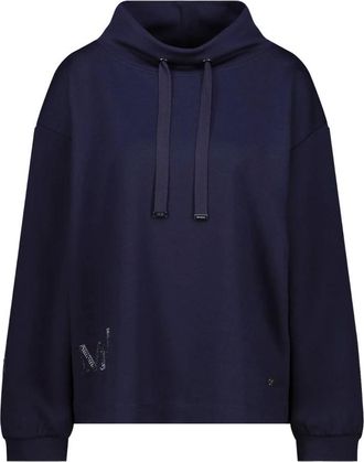 Monari Dames, Sweatshirts & Hoodies, Blauw, Maat: XL
