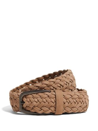 Ermenegildo Zegna braided leather belt - Neutrals