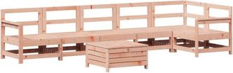 vidaXL Juego De Sof&aacute;s De Jard&iacute;n 7 Pzas Madera Maciza De Abeto Douglas Vidaxl