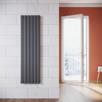 Elegant Lighting Elegant Radiadores De Agua Caliente 1600 X 465 X 48 Mm,radiador De Sal&oacute;n Potencia 744 W,monocapa Vertical,conexiones Centrales G 1/2 - Antracita