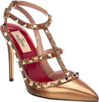 Valentino Rockstud Caged 100 Leather Pump