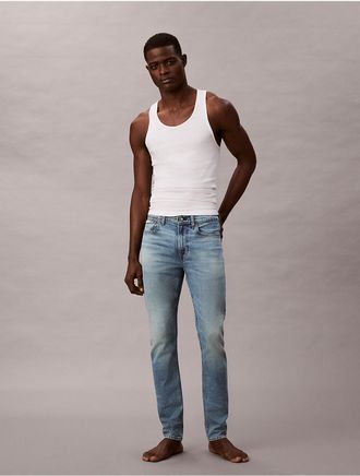 Calvin Klein Jeans Calvin Klein Mens Slim Tapered Jeans - Blue - 30W x 30L