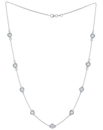 Diana M. Jewels 14K 2.70 Ct. Tw. Diamond Station Necklace