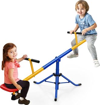 Costway Costway Balanc&iacute;n Para Ni&ntilde;os, Subibaja A 360&deg; Con Cerrojo Para Las Piernas 182 X 29 X 86 Cm (2 Asientos)