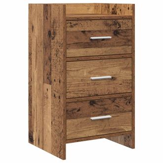 vidaXL Mesas De Noche Madera Envejecida 40 X 36 X 70 Cm Vidaxl