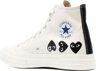 Comme Des Gar&ccedil;ons Ct 70 Multi Heart Hi Top Schoenen - Heren - Sneakers - Wit - 40 EU - Schoenen