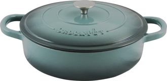 Crock-pot Enameled 5 Quart Cast Iron Round Braiser Pan with Self Basting Lid in Grey at Nordstrom