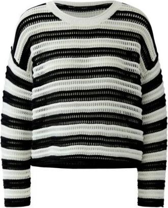 Oui Truien & Vesten, Dames, Veelkleurig, L, Katoen, Gestreepte Pullover