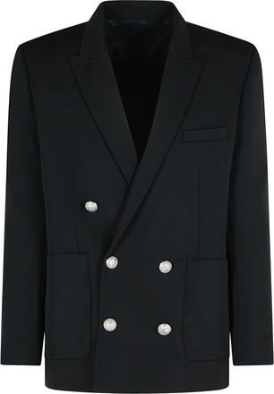 Balmain Black Virgin Wool Blazer