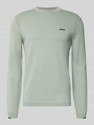 HUGO BOSS Regular Fit Strickpullover aus reiner Baumwolle Modell EVER-X in Lind, Gr&ouml;&szlig;e XXXL