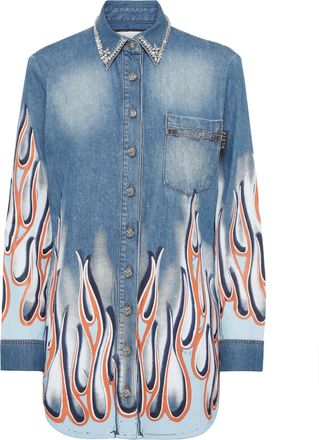 Philipp Plein Denim Shirt Racing