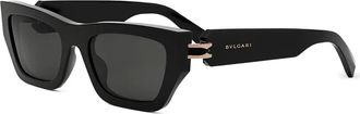 Bulgari Occhiali da sole geometrici - Nero
