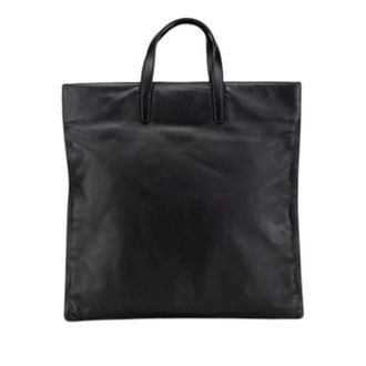 Loewe Pre-owned Leren Tote Bag - Dames - Vintage Shopper - Zwart - ONE Size - Leer - Vintage
