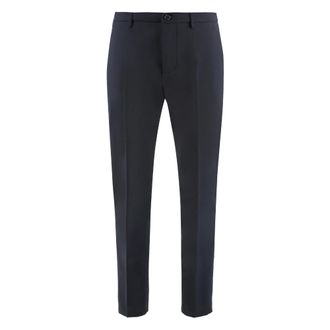 Department Five Chinos, male, Blue, Size: W38 Chino Pants with Pockets and Wool