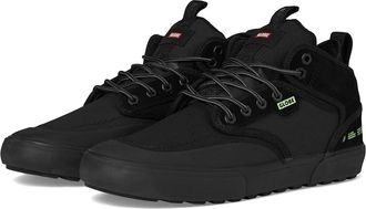 Globe Motley Mid Mens Skate Shoes Black/Lime/Summit : 13 D - Medium, Suede