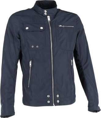 Diesel J-Ride Zipped Jacket in Navy Blue Polyester