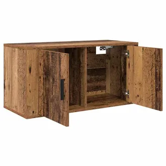 vidaXL Vidaxl Mobile Tv Da Parete 80 X 34,5 X 40 Cm Legno Vecchio